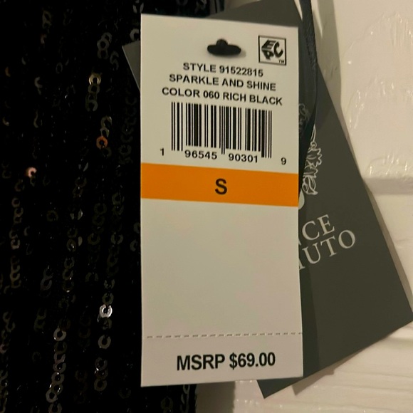 NWT Vince Camuto Black Sequin skirt - Great for the holiday season - Picture 2 of 5